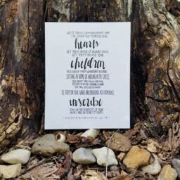 Deuteronomy 66-9, 8x10 Christian Print, Bible Verse, Scripture, The Message, Gift For Mom, Mother's Day - thumbnail 3