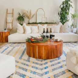 Hand Tufted Moroccan White Berber Rug, Authentic Beni Ourain Carpet, Large 9x12 Area Handwoven Wool Shag Rug With Abstract Lines - thumbnail 3