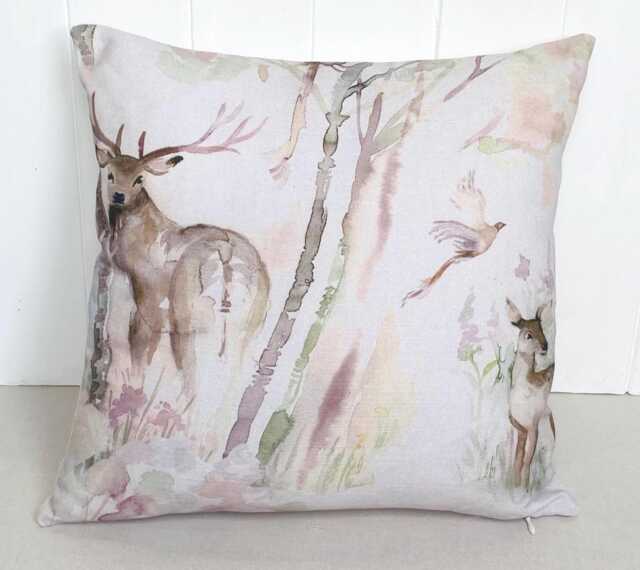 Voyage Maison Deer Cushion, Woodland Stag, Handmade 14 - image 1
