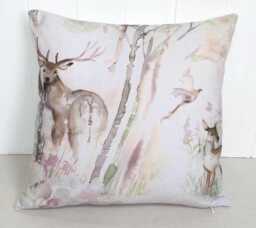 Voyage Maison Deer Cushion, Woodland Stag, Handmade 14 - thumbnail 1