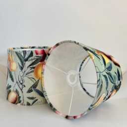 Summer Fruit Velvet French Drum Lampshade, Empire Summer Fruit Ceiling Light Shade - thumbnail 3