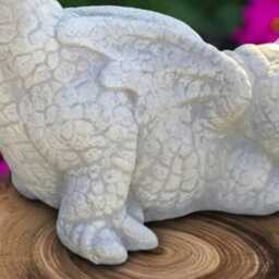 Stone Dragon Figurine Cement Sculpture Outdoor Animal Statue Garden Wildlife Ornament Decoration Dragon Lover Gift - thumbnail 2