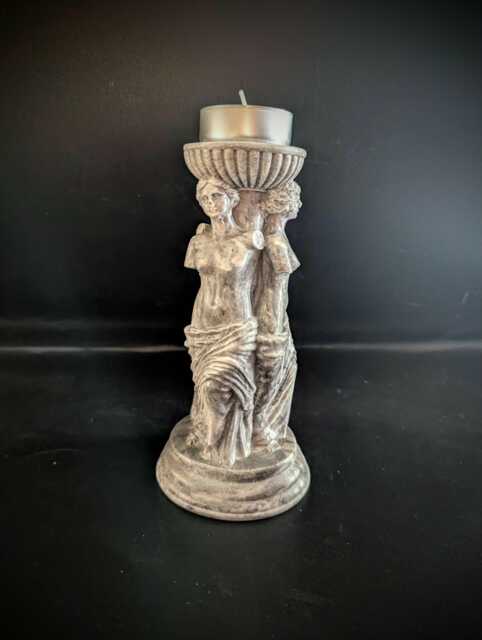 Greek Goddess T Light Holder- Greek Lady Ornament - Candle Fragrance -Handmade - image 1
