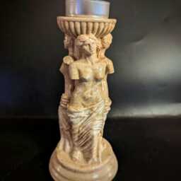 Greek Goddess T Light Holder- Greek Lady Ornament - Candle Fragrance -Handmade - thumbnail 2