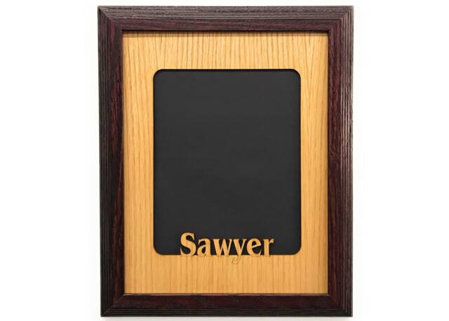 Name Picture Frame With Black Frame - 11x14 Holds 8x10 Photo School Photo Frame, Kids Frame, Back To School - image 1