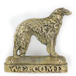 Borzoi, Dog Welcome, Hanging Decoration, Limited Edition, Artdog - thumbnail 2