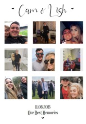 Personalised Picture Collage Couples/Best Memories Gifts For Him Her Boyfriend Girlfriend Keepsake Memorable - thumbnail 2