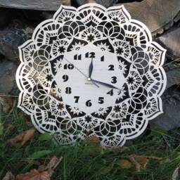 Big Mandala Wooden Wall Clock 15 - thumbnail 4