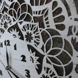 Big Mandala Wooden Wall Clock 15 - thumbnail 3