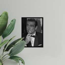 Vintage Sean Connery Print, Hollywood Film Actor Poster, Fine Art Photography Wall Art, Museum Quality, Movie Black & White Print - thumbnail 3