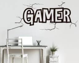 Gamer Wall Decal Video Game Room Decor - thumbnail 1