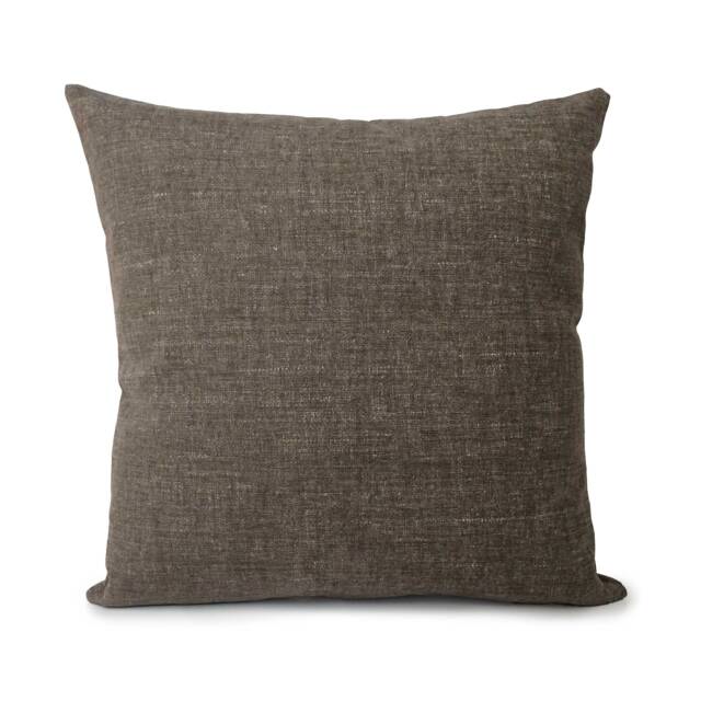 Light Brown-Taupe Decorative Throw Pillow Cover, Cushion Covers, Pillowcase, Accent Pillows, Toss Pillow, Couch Decor, Denim Textured Cotton - image 1