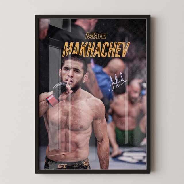 Islam Makhachev Ufc Champion Poster Mma Wall Decor - image 1