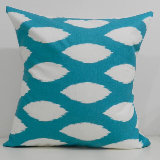 New 18x18 Inch Designer Handmade Pillow Cases in Turquoise