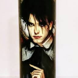Saint Robert Of The Love Cats, Prayer Candle, Cure, Goth Gift - thumbnail 3