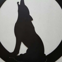 Wolf Metal Wall Art. Art Decor. Howling Wolf. Wildlife Home Cabin - thumbnail 3
