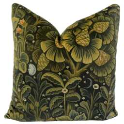 High End Luxury Designer Velvet Garden Handmade Cushion Cover Interior Decorative - thumbnail 3