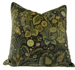 High End Luxury Designer Velvet Garden Handmade Cushion Cover Interior Decorative - thumbnail 1