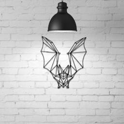 Halloween Wall Decor, Bat Hanging, Geometric Bat, Helloween Wire Art, Gothic Art, Gift - thumbnail 1