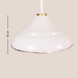 Doroteja Vintage Pendant Light Mcm Hanging Handcrafted Glass Lamp Retro Ceiling Fixture Yugoslavia Gold Brass - thumbnail 4