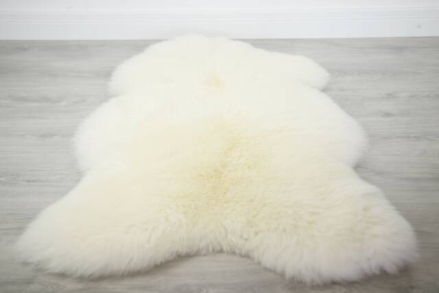 Genuine Sheepskin Rug Creamy White Real Rugs - image 1