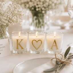 Wedding Candles - Favors - Customised - Table Candles-Wedding Gift - Decor - Scented - Handmade - thumbnail 4