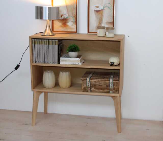 Nova Low Bookcase, Storage/Auxiliary Bookcase With Solid Pine Wood Shelf/Bookcase, Ref. 300, Dimensions 903587H - image 1