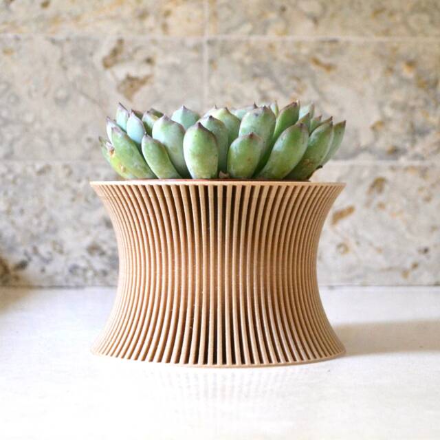 "Wood Minimalist Planter ""Svelte" - image 1