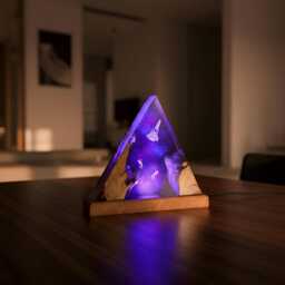 Galaxy Astronaut & Spaceship Scene Resin Lamp Handmade Led Night Light - thumbnail 4
