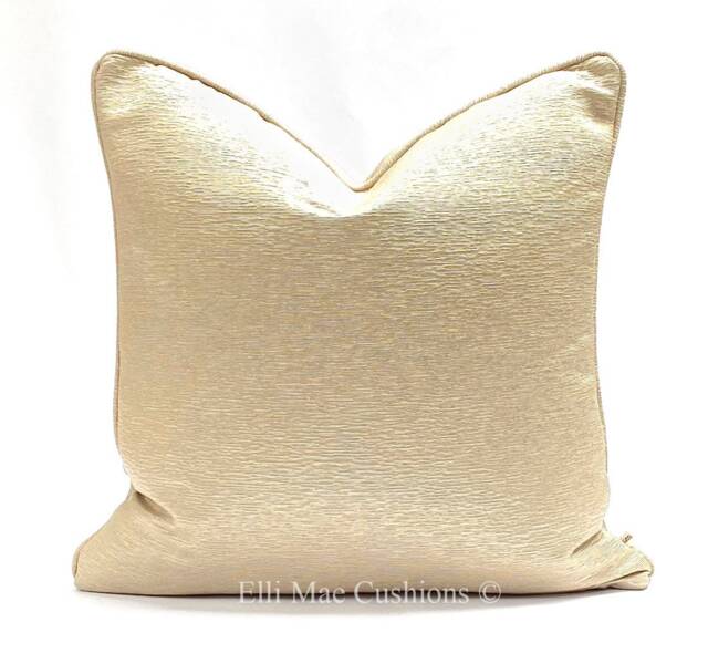 Luxury Designer Contemporary Modern Plain Gold Textured Cushion Pillow Cover - image 1