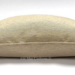 Luxury Designer Contemporary Modern Plain Gold Textured Cushion Pillow Cover - thumbnail 2