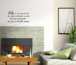 Life Breaths Quote Decal - Vinyl Wall Sticker - thumbnail 1