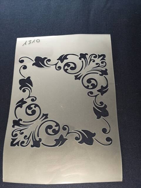 Flower Frame Stencil, Flexible, Reusable, 125Mic, Wall Decor, Home Decor, Furniture Painting, Card Making, Craft Stencil From Bitofeverythingbyb