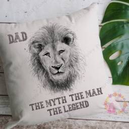Lion Cushion, Pillow, Gift, Father's Day Gift, Gift For Him, Dad, Husband, King Of The Jungle, Daddy - thumbnail 3