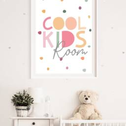 Cool Kids Room Print, Girls Pastel Nursery Prints, Bedroom Quote, Playroom Motivational Wall Art - thumbnail 2