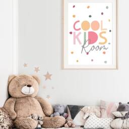 Cool Kids Room Print, Girls Pastel Nursery Prints, Bedroom Quote, Playroom Motivational Wall Art - thumbnail 3