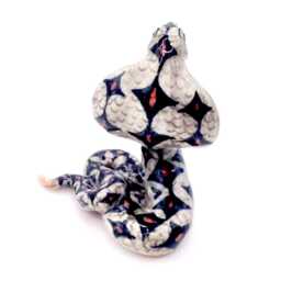 Miniature Ceramic King Cobra Snake Reptile Animal Tiny Grey Orange Black Figurine Statue Decoration Collectible Hand Painted Figure - thumbnail 3