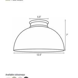 xl Pompeii - Ceramic Flush Mount Ceiling Light Handmade Minimalist Dome Fixture in Bone White - thumbnail 4