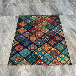 Mona Lisa Glitch Rug, Modern Pop Art Area Carpet - thumbnail 4