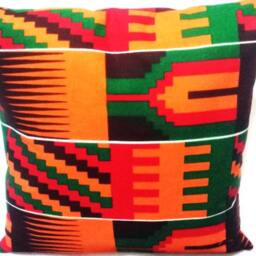 "African Ankara Prints Cushion Both Sides Cover Throw Pillow Decor Or Case - 16""x 16" - thumbnail 3
