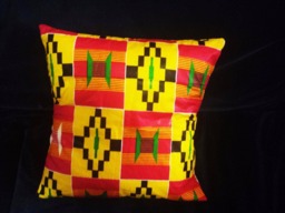 "African Ankara Prints Cushion Both Sides Cover Throw Pillow Decor Or Case - 16""x 16" - thumbnail 1