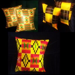 "African Ankara Prints Cushion Both Sides Cover Throw Pillow Decor Or Case - 16""x 16" - thumbnail 2
