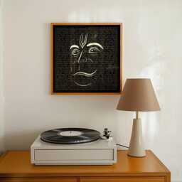 Hanuman Chalisa Print - Mythology Spiritual Wall Art Hindu God Mandir Home Decor Hallway Living Bedroom - thumbnail 3