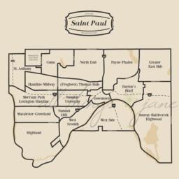 st Paul Neighborhood Map Wall Art Home Decor Poster - thumbnail 2