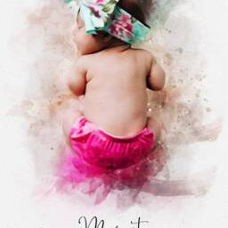 Personalised Portrait For Baby, Baby Shower Gift, Gift New Parents, Mothers Day Keepsake, Mom & Art, Mom, Nursery Print - thumbnail 3