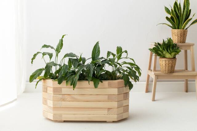 Aesthetic Flower Pot For Balcony, Indoor Planter Bohemian Home, Large in Farmhouse Style - image 1