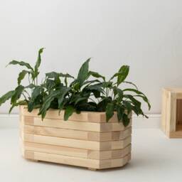 Aesthetic Flower Pot For Balcony, Indoor Planter Bohemian Home, Large in Farmhouse Style - thumbnail 3