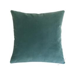 Caribbean Green Velvet Suede Decorative Throw Pillow Cover/Case Cushion 20x20 - thumbnail 1