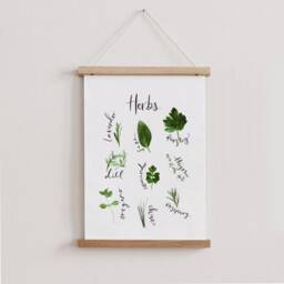 Herbs Print Wall Art For The Kitchen Herb Poster Kitchen Print Watercolour Herb Set Sign Oregano Rosemary Sage Parsley - thumbnail 2