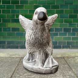 Concrete Goose Sculpture Outdoor Duck Statue Stone Bird Decoration Handmade Ornament Duck Lover Gift Yard Art - thumbnail 2